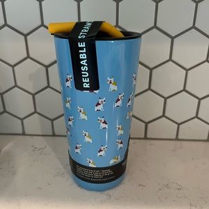 Frenchie dog sip by swell takeaway tumbler